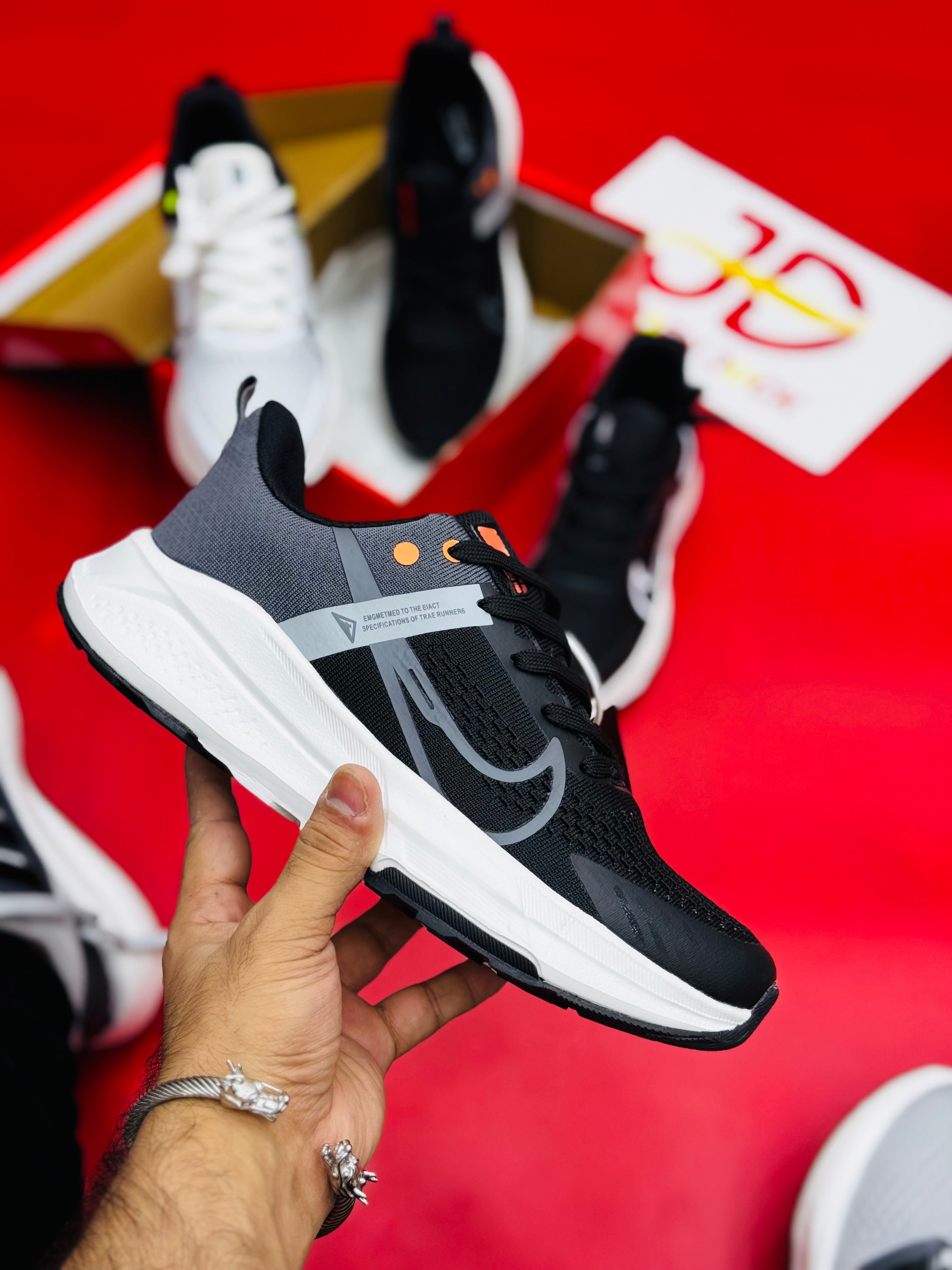 NK Air Zoom Flyknit Lunar 3 WHITE/BLACK GRAY