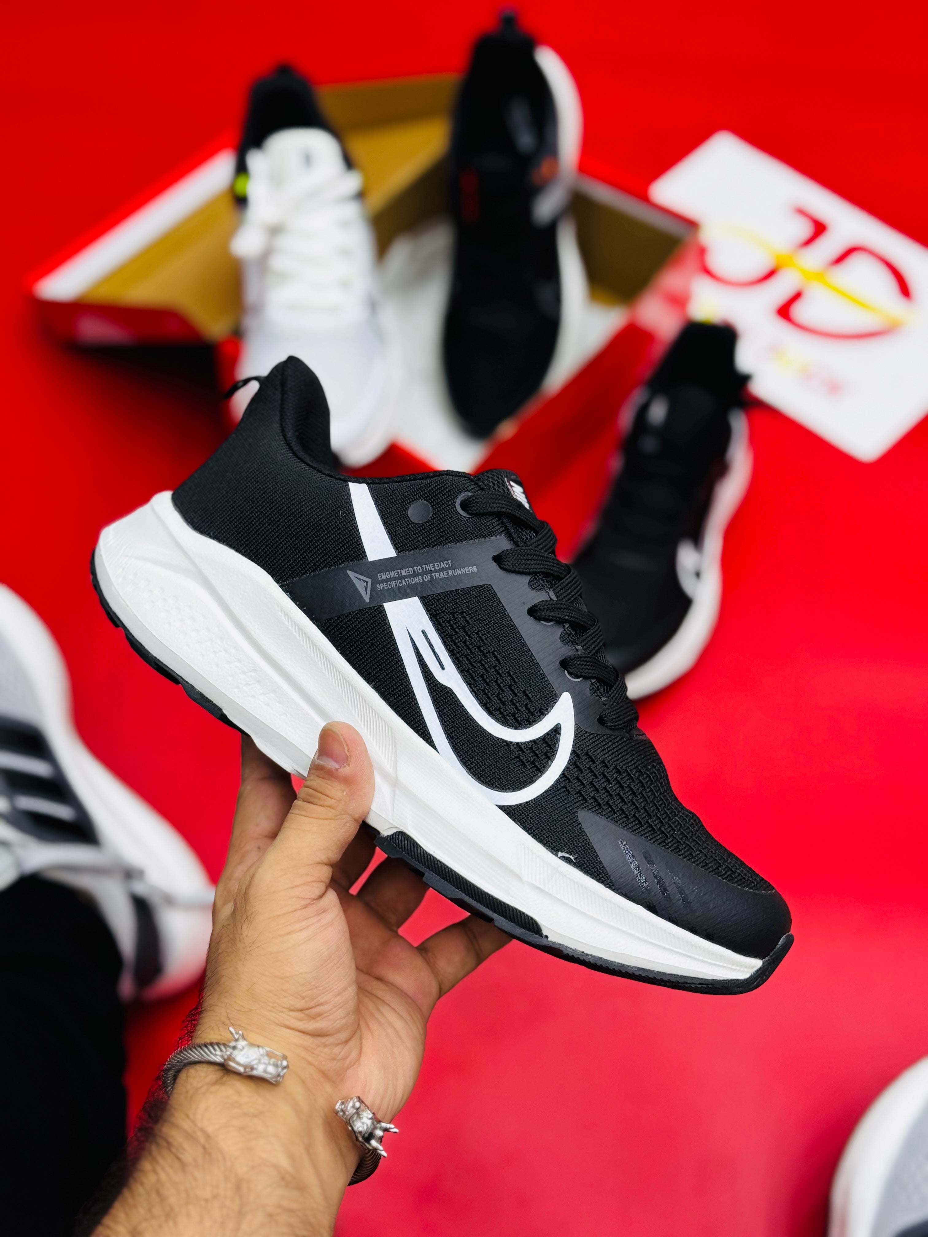 NK Air Zoom Flyknit Lunar 3 BLACK/WHITE