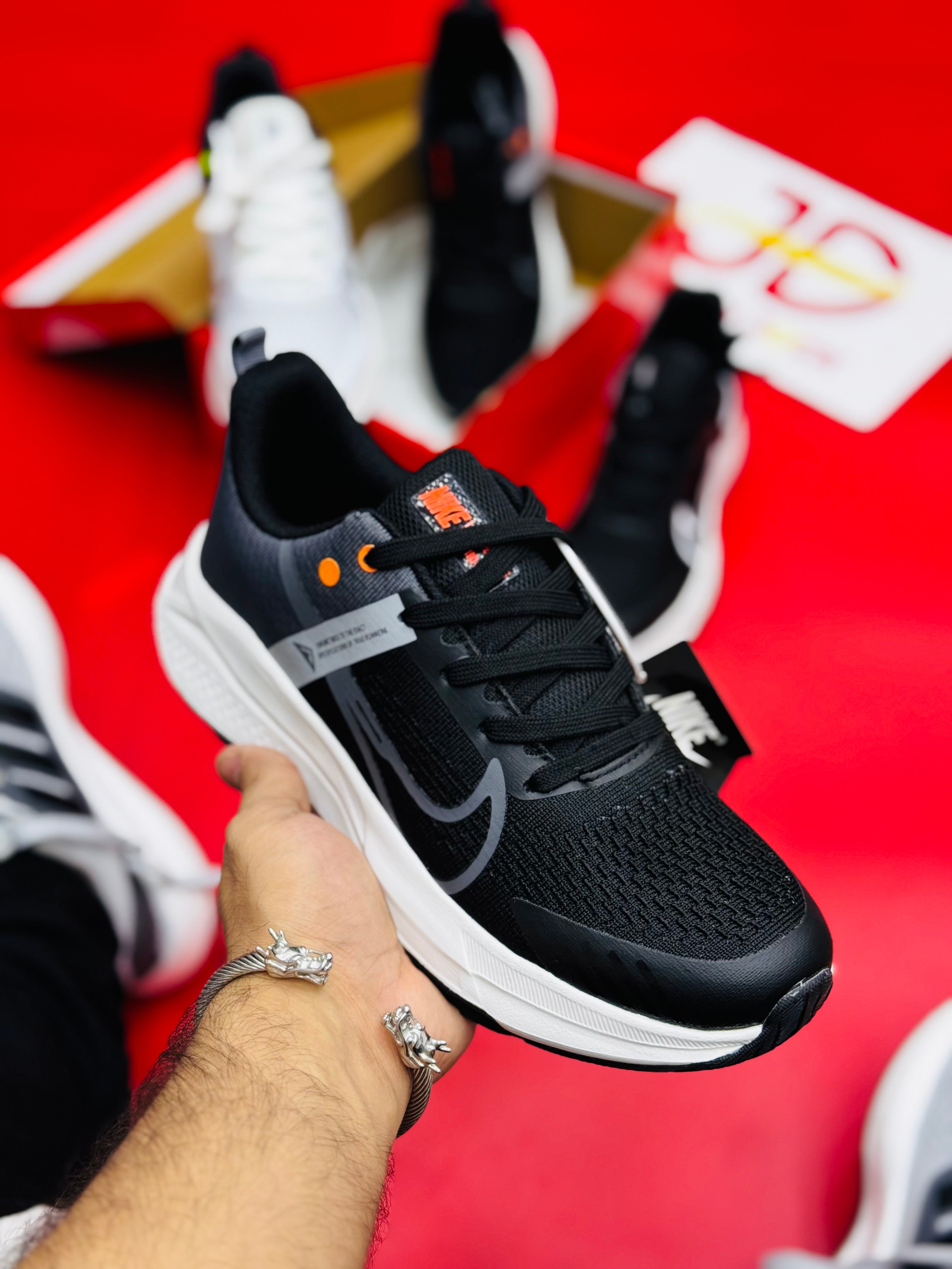 NK Air Zoom Flyknit Lunar 3 WHITE/BLACK GRAY