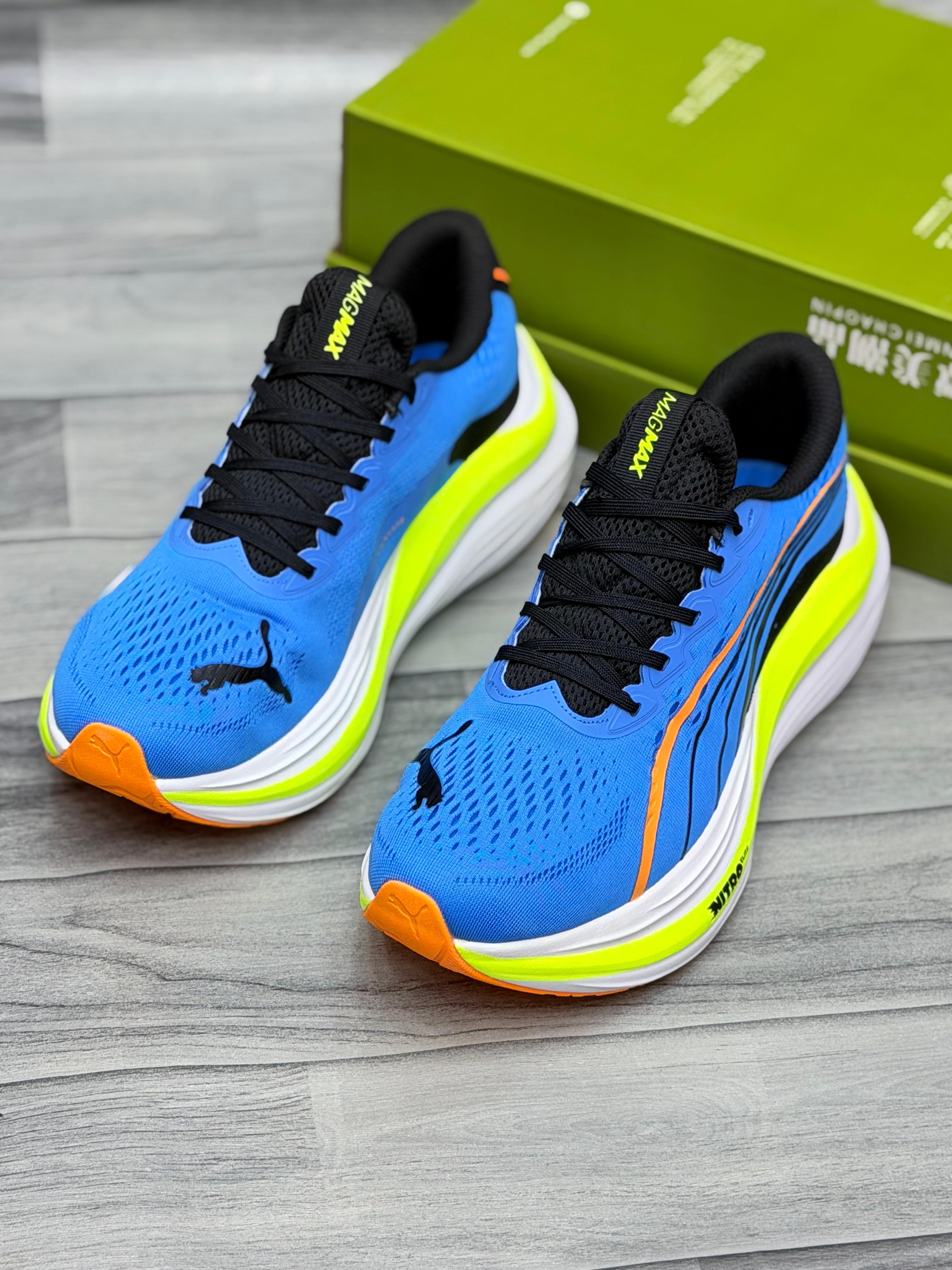 Puma Mag max Nitro Elift Runners - Blue/Yellow