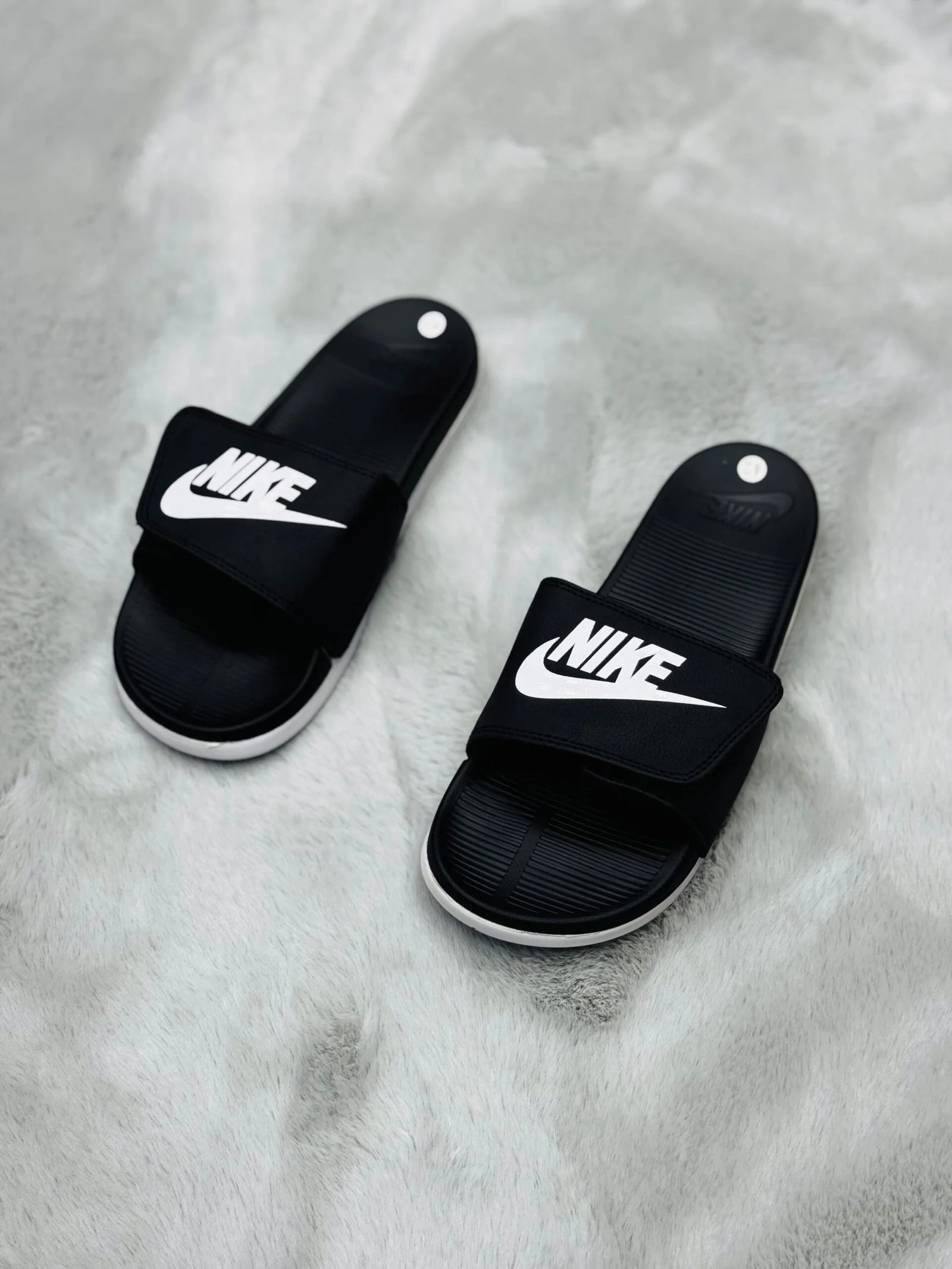 Offcourt Nike Adjustable Slide - Black/White