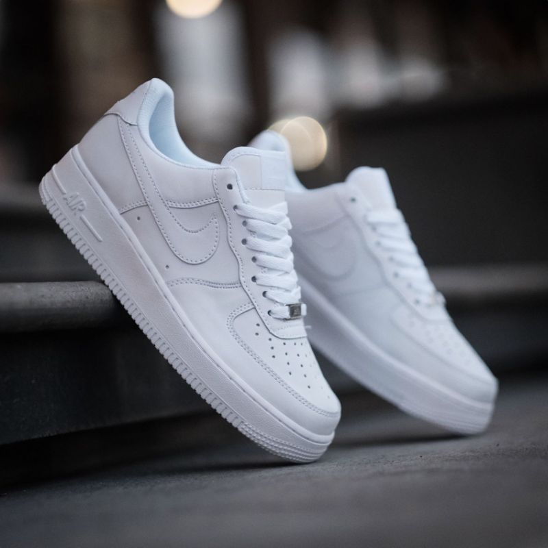 NK AF 1  Triple White (Premium Batch) Dot Perfect